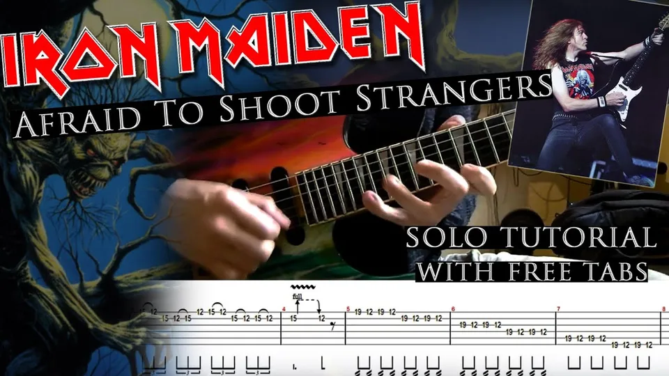 Iron Maiden - Afraid To Shoot Strangers Janick Gers's guitar tab