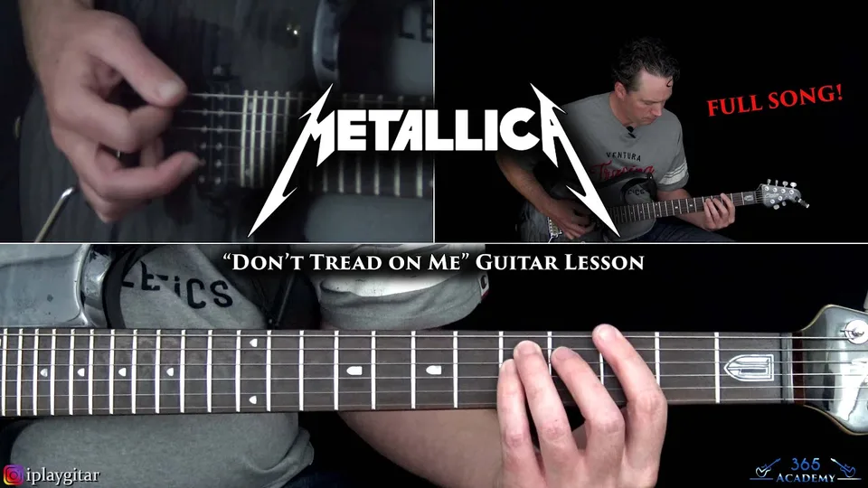 Metallica - Don't Tread On Me guitar lesson