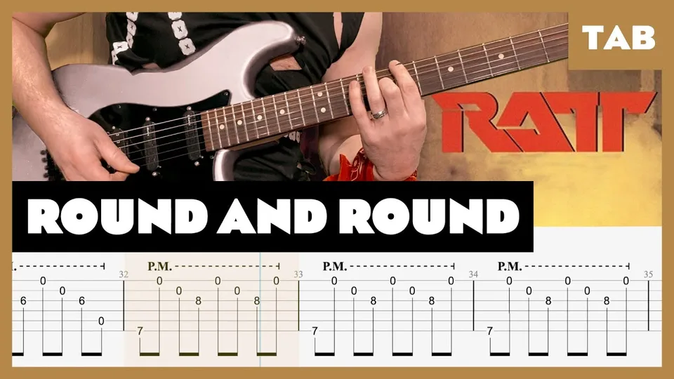 Ratt - Round and Round guitar tab