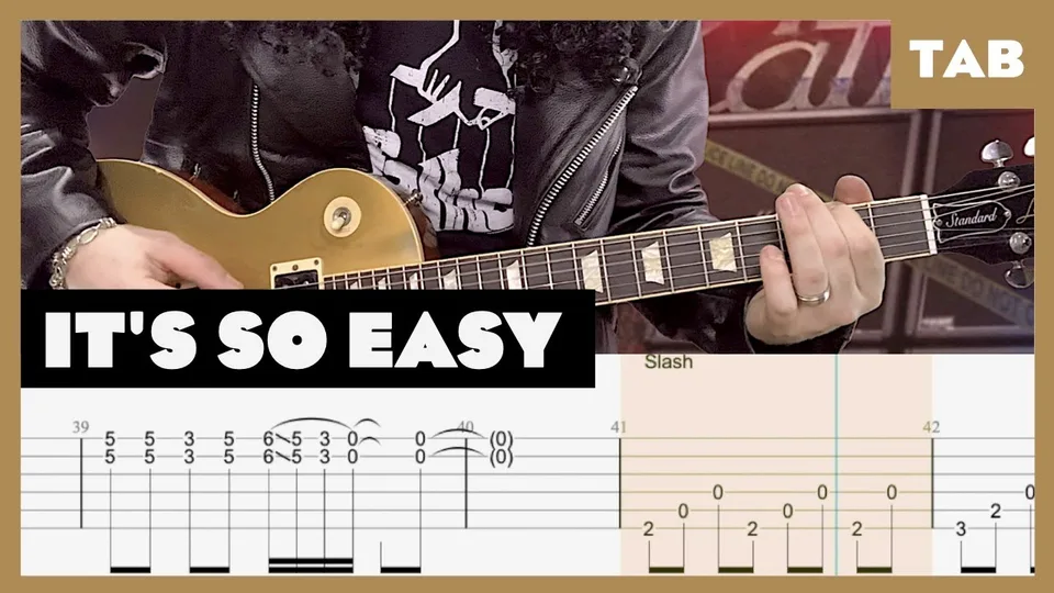 Guns N' Roses - It's So Easy guitar tab