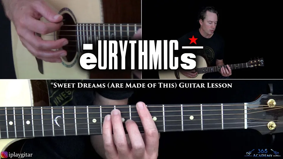 Eurythmics - Sweet Dreams guitar lesson
