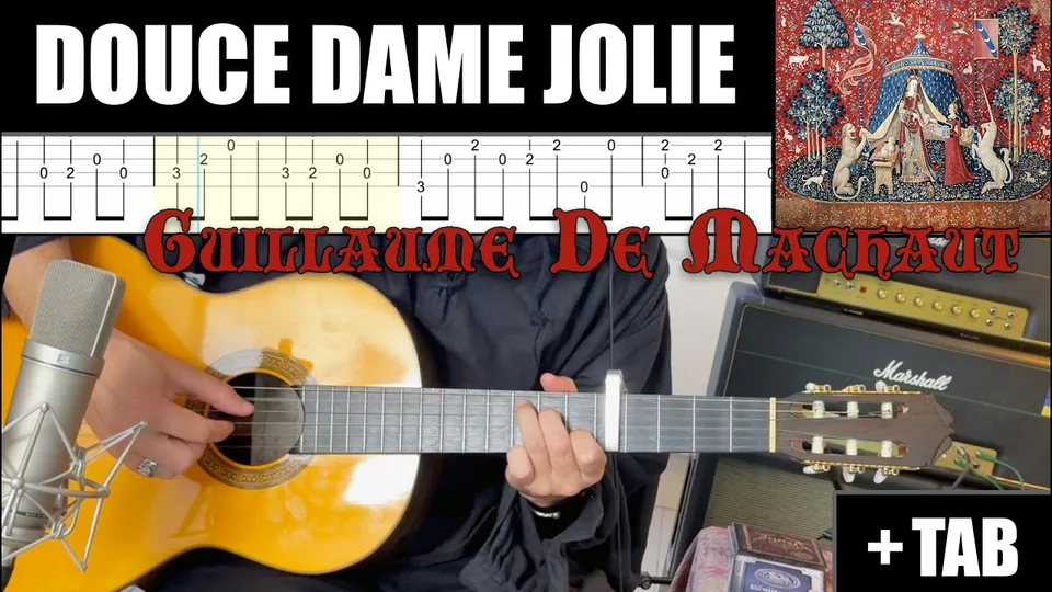 Guillaume De Machaut - Douce Dame Jolie guitar tab