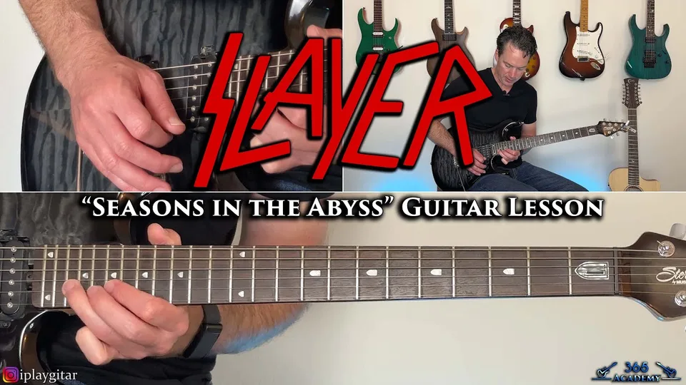 Slayer - Seasons in the Abyss guitar lesson
