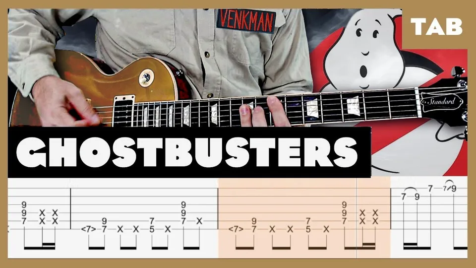 Ray Parker Jr - Ghostbusters Theme guitar tab