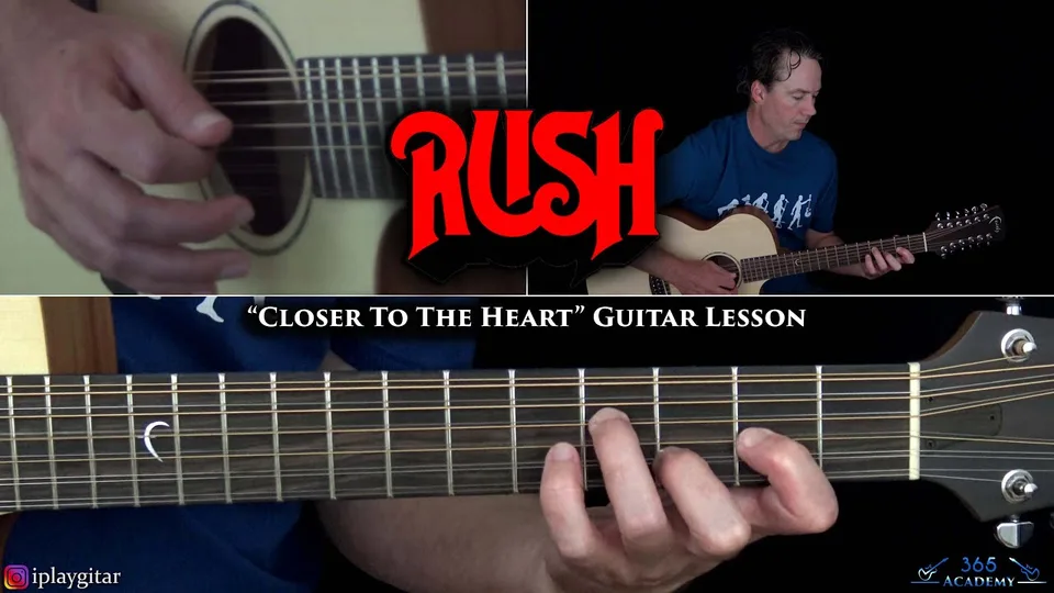 Rush - Closer To The Heart guitar lesson