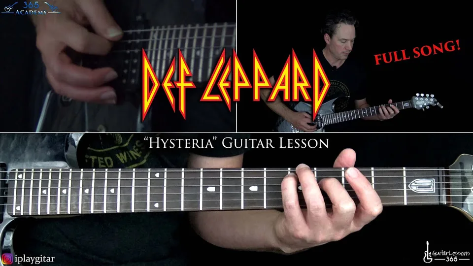 Def Leppard - Hysteria guitar lesson