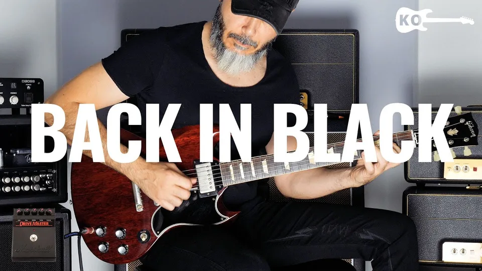 AC DC - Back in Black guitar cover