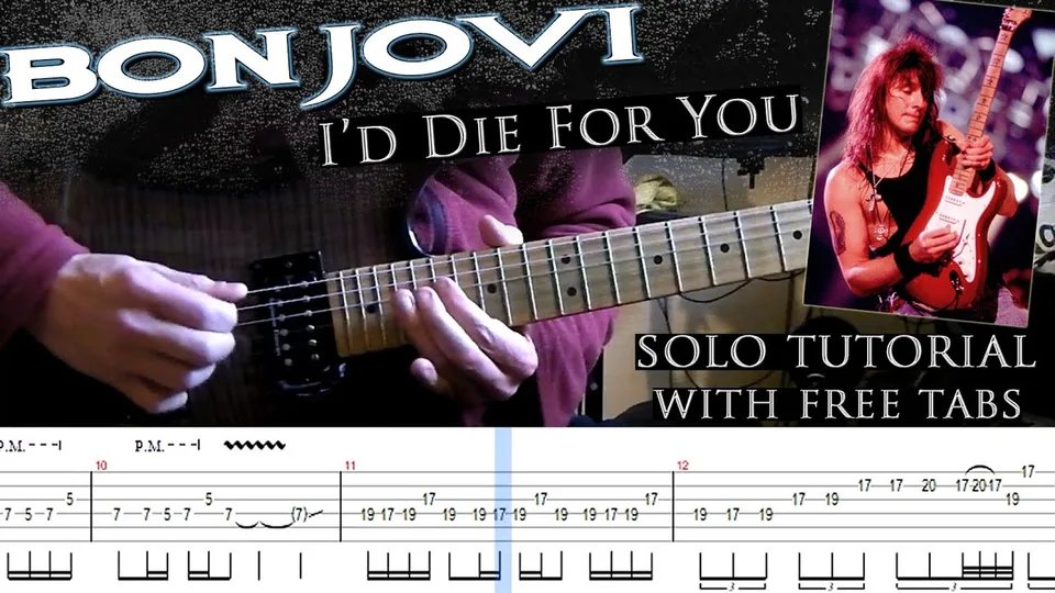 Bon Jovi - I'd Die For You guitar tab
