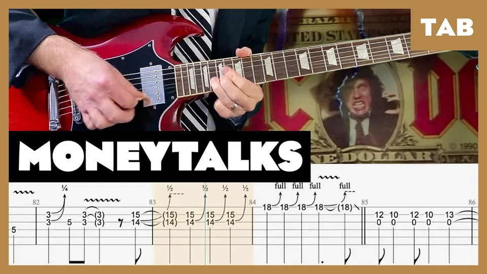 AC/DC - Moneytalks guitar tab