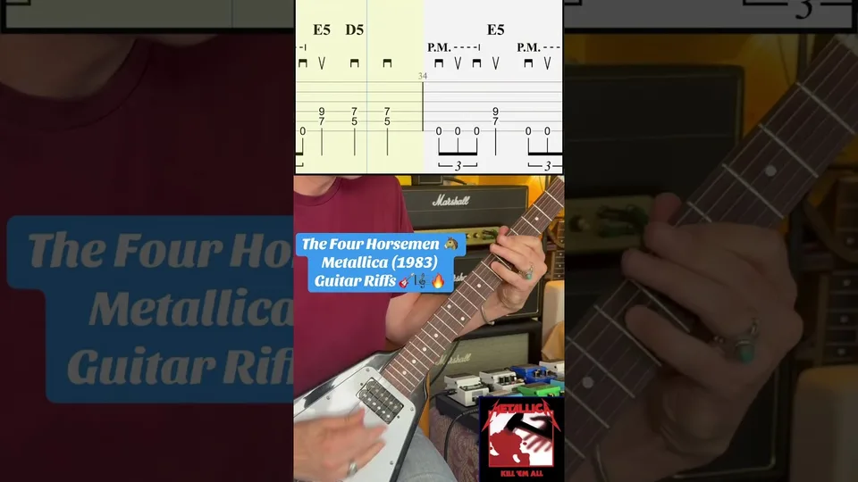 Metallica - Riffs The Four Horsemen guitar tab