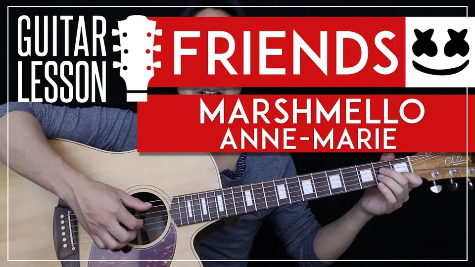 Marshmello & Anne-Marie - FRIENDS guitar lesson