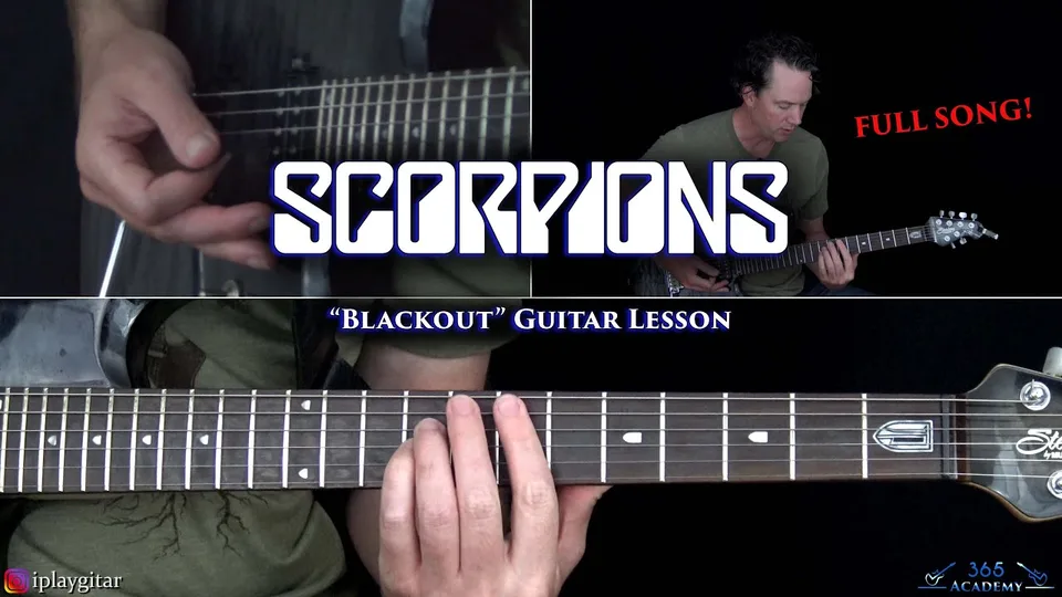 Scorpions - Blackout guitar lesson