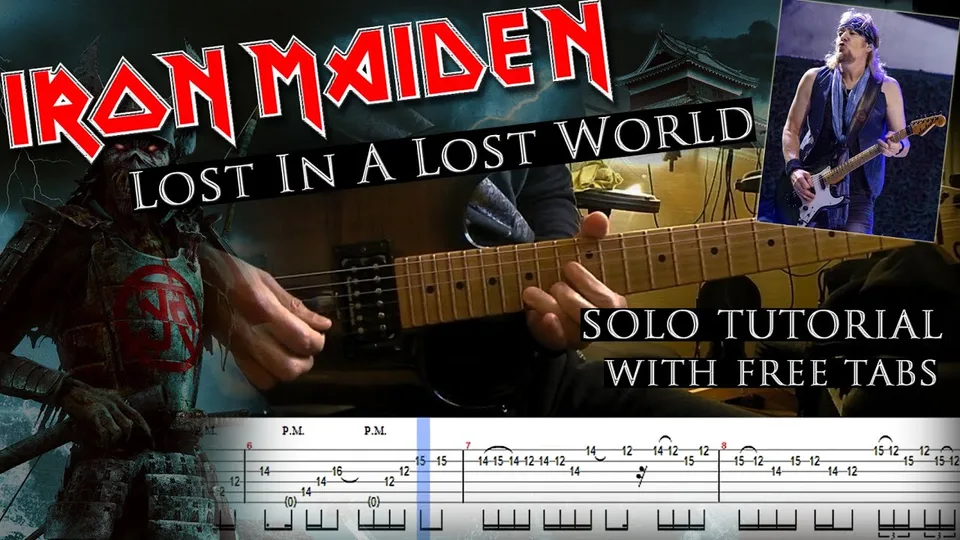 Iron Maiden - Lost In A Lost World Adrian Smith's guitar tab