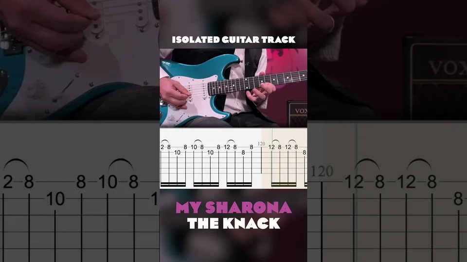 The Knack - My Sharona Isolated guitar tab
