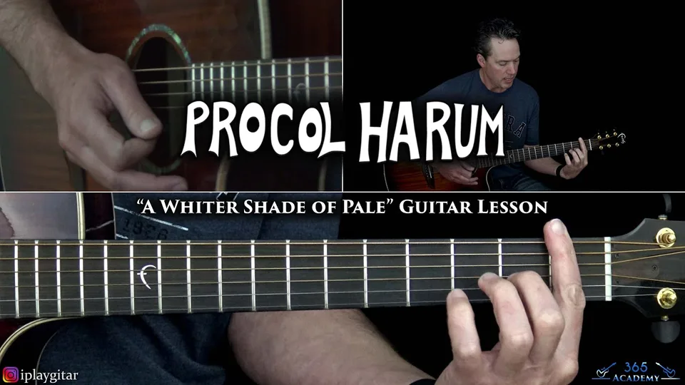 Procol Harum - A Whiter Shade of Pale guitar lesson