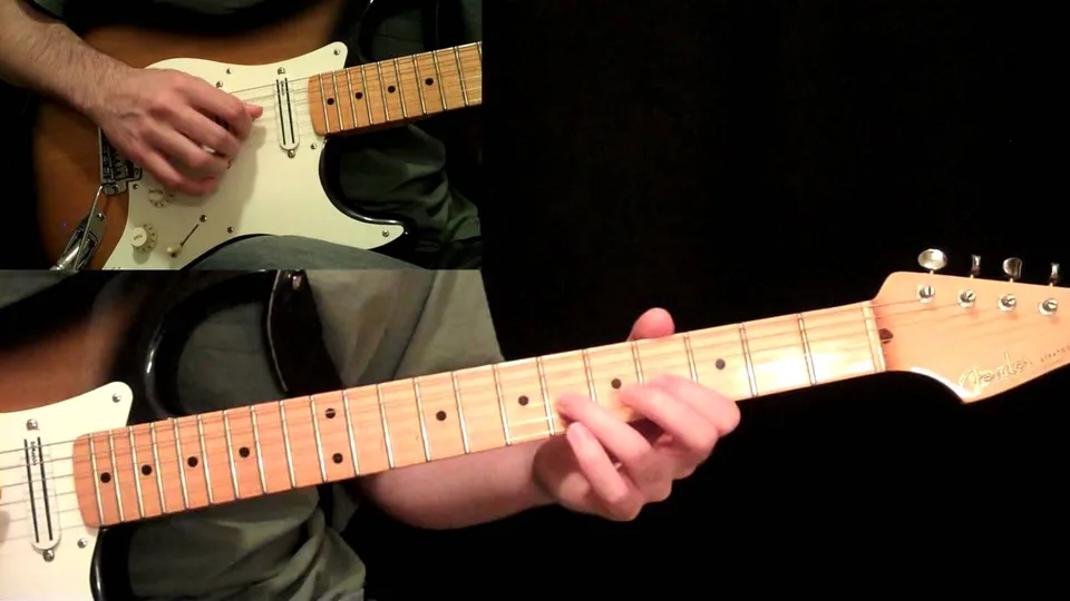 Led Zeppelin - Ramble On - Jimmy Page - Electric Guitar PreChorus & Chorus guitar lesson