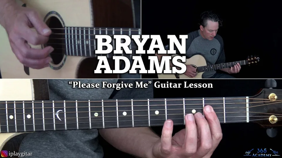 Bryan Adams - Please Forgive Me guitar lesson