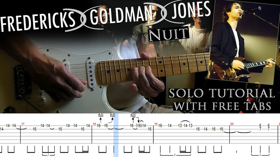 Jean-jacques Goldman - Nuit guitar tab