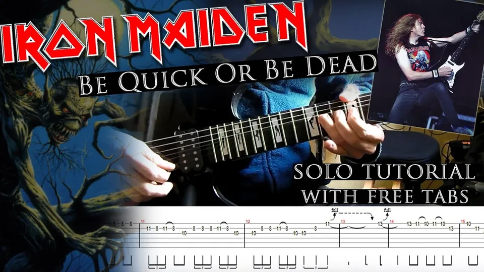 Iron Maiden - Be Quick Or Be Dead Janick Gers's guitar tab