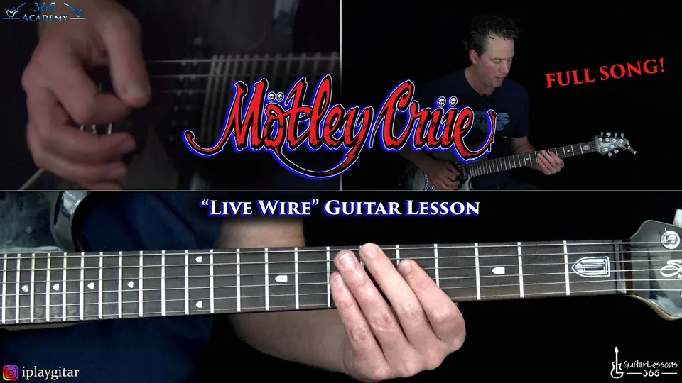 Motley Crue - Live Wire guitar lesson