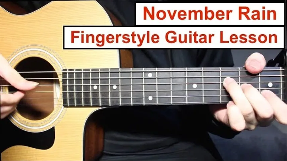 Guns N' Roses - November Rain guitar lesson