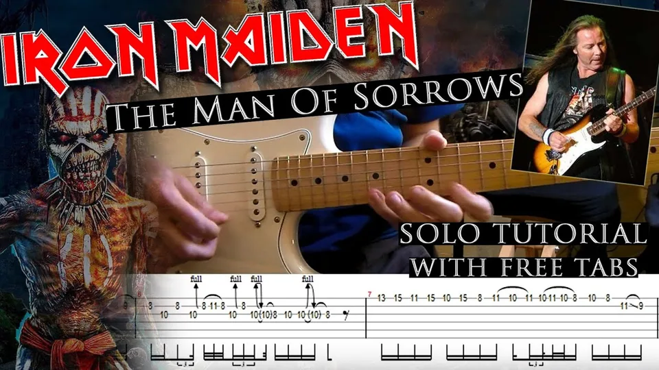 Iron Maiden - The Man Of Sorrows Dave Murray's guitar tab