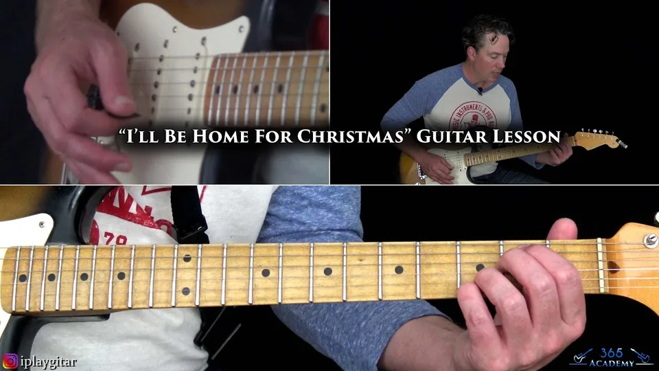 Traditional - I'll Be Home For Christmas guitar lesson