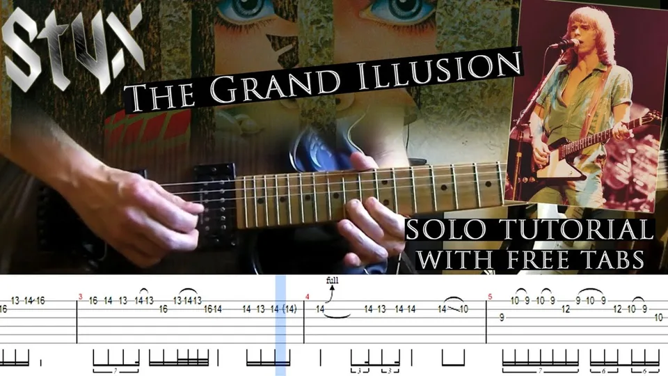 Styx - The Grand Illusion guitar tab