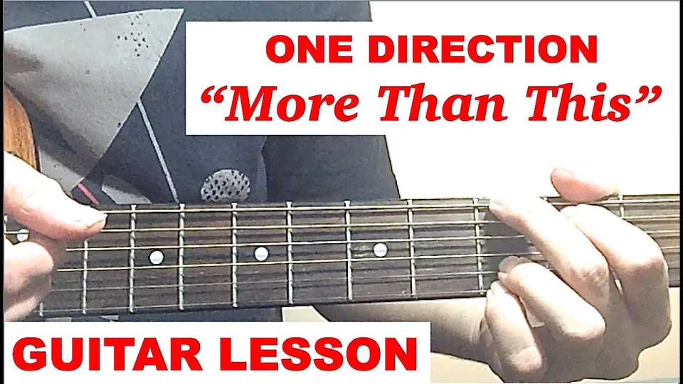 One Direction - MORE THAN THIS guitar lesson