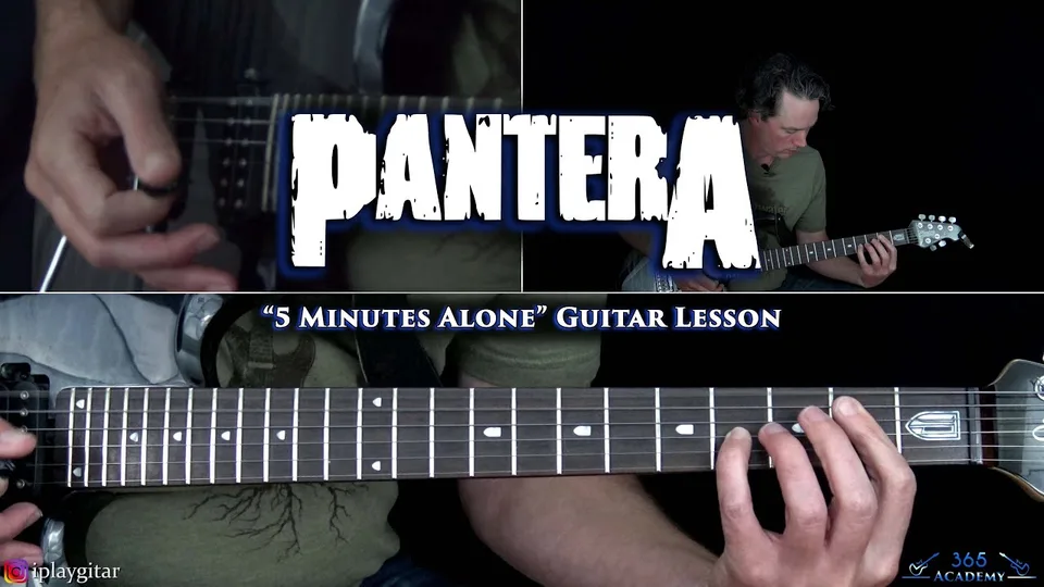 Pantera - 5 Minutes Alone guitar lesson
