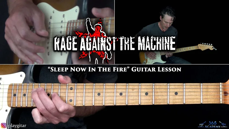 Rage Against The Machine - Sleep Now In The Fire guitar lesson