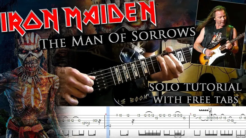 Iron Maiden - The Man Of Sorrows Dave Murray guitar tab