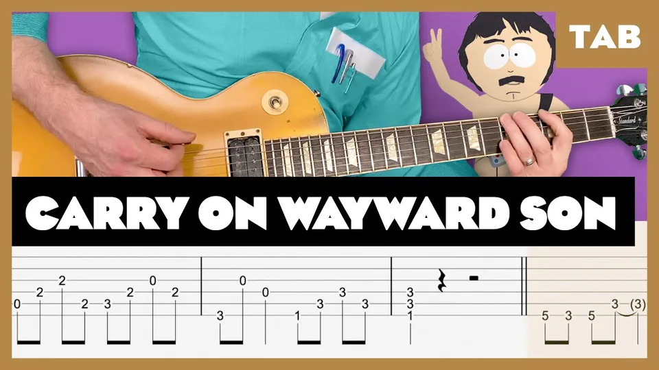 Kansas - Carry On Wayward Son guitar tab