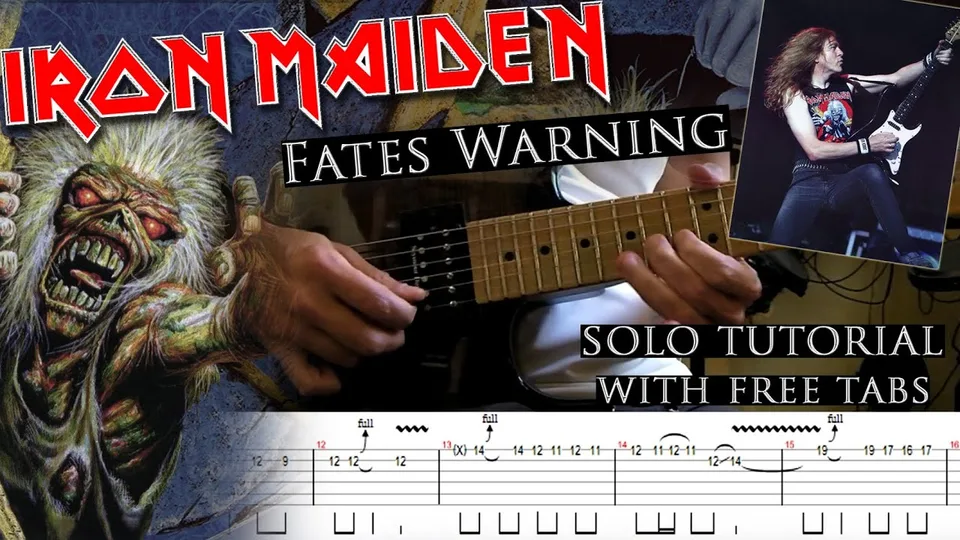 Iron Maiden - Fates Warning Janick Gers's guitar tab