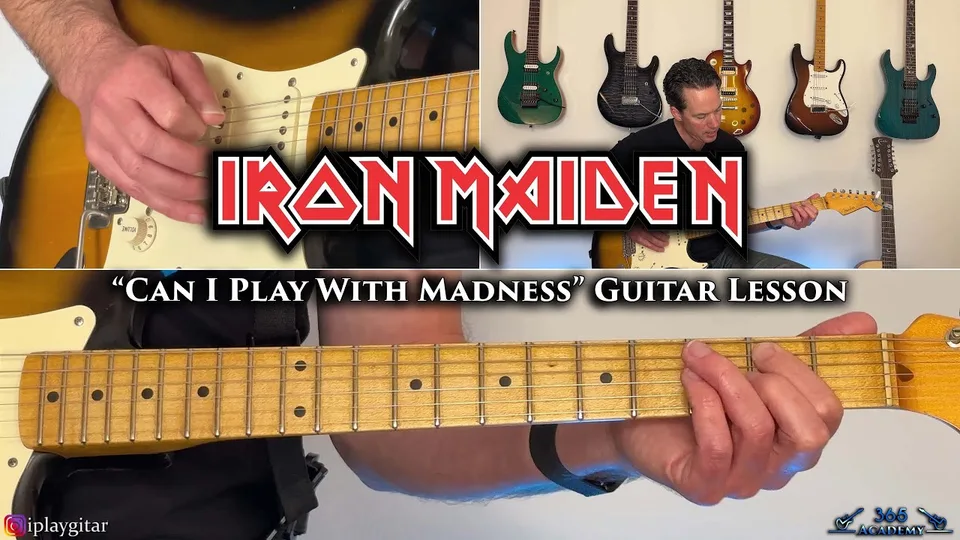 Iron Maiden - Can I Play With Madness guitar lesson