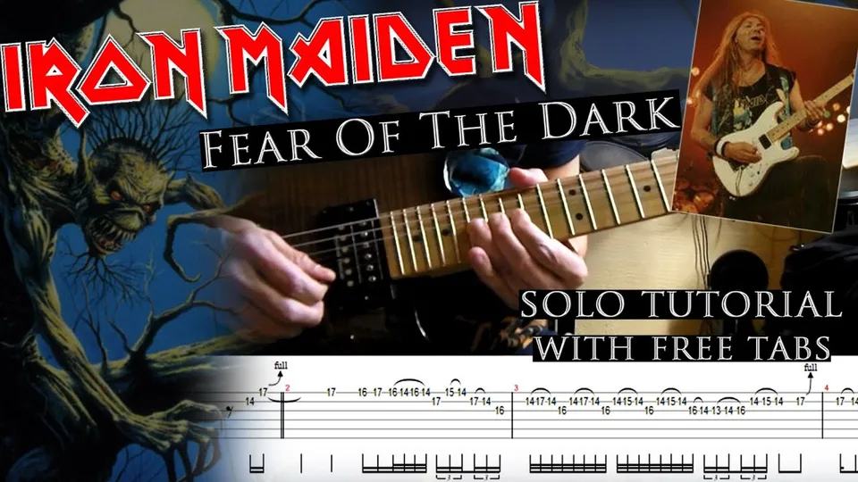 Iron Maiden - Fear Of The Dark Dave Murray's guitar tab