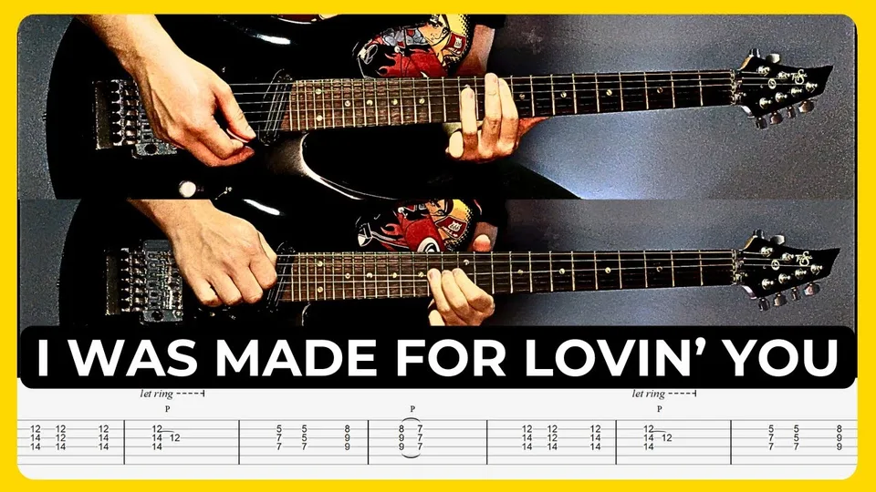 Kiss - I Was Made For Loving You guitar tab