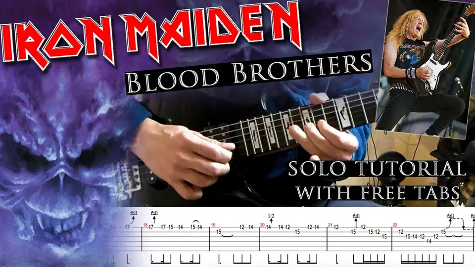 Iron Maiden - Blood Brothers Janick Gers's guitar tab