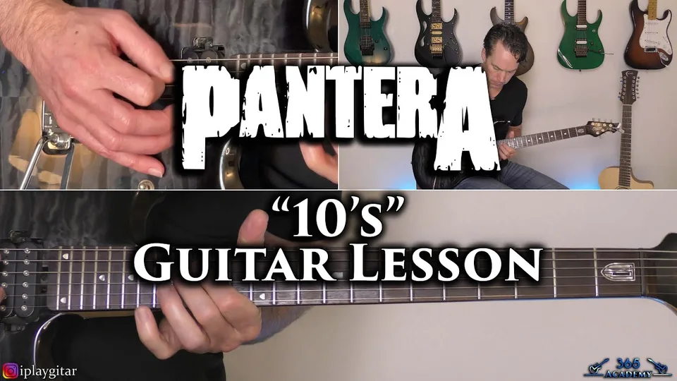 Pantera - 10's guitar lesson