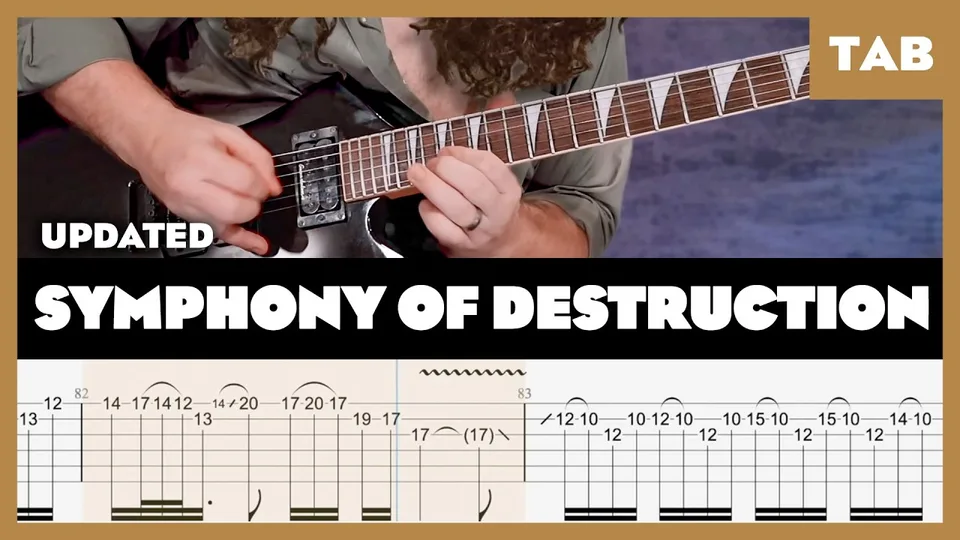 Megadeth - Symphony of Destruction guitar tab