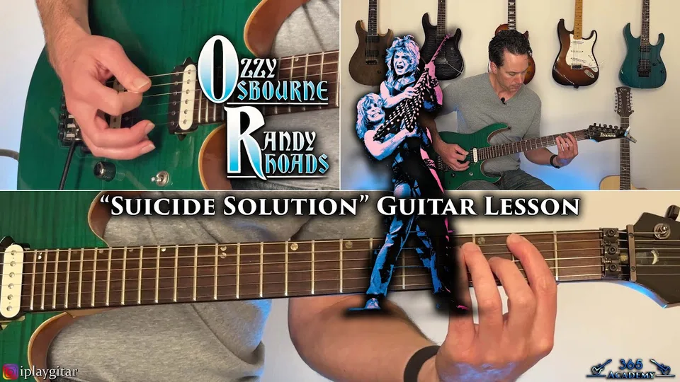Ozzy Osbourne - Suicide Solution guitar lesson