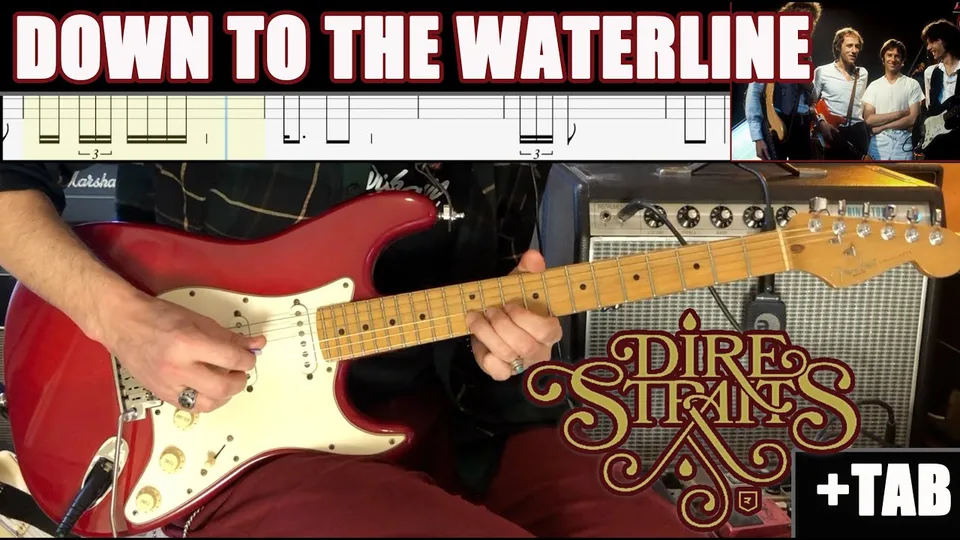Dire Straits - Down To The Waterline guitar tab