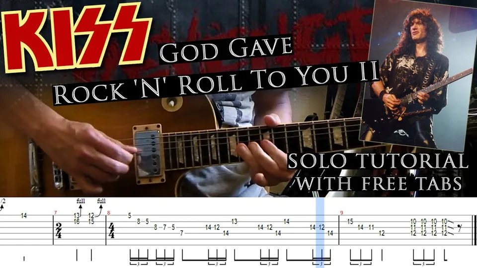 Kiss - God Gave Rock 'N' Roll To You II guitar tab