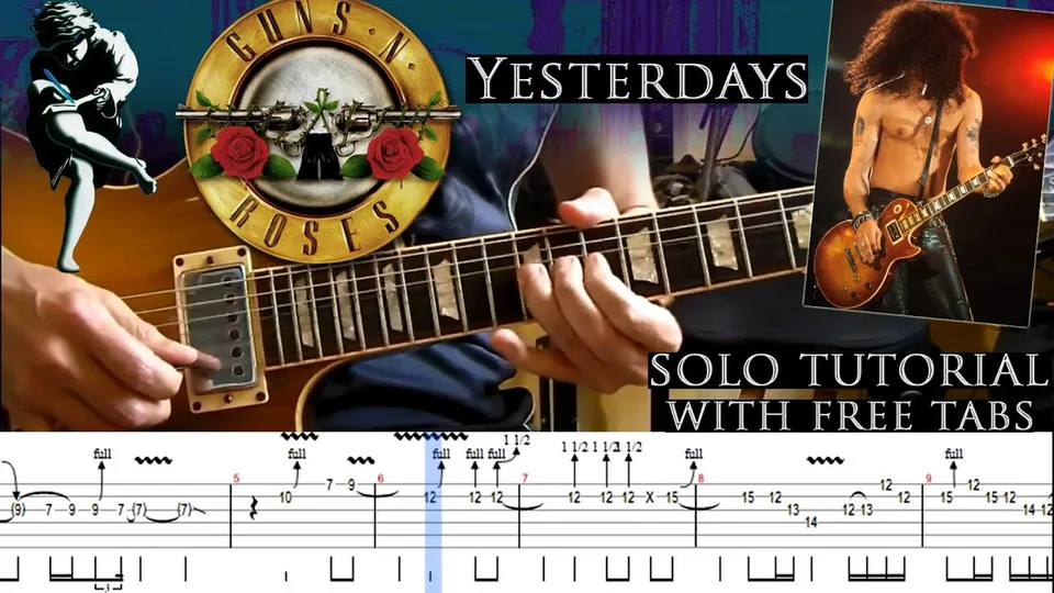 Guns N' Roses - Yesterdays guitar tab
