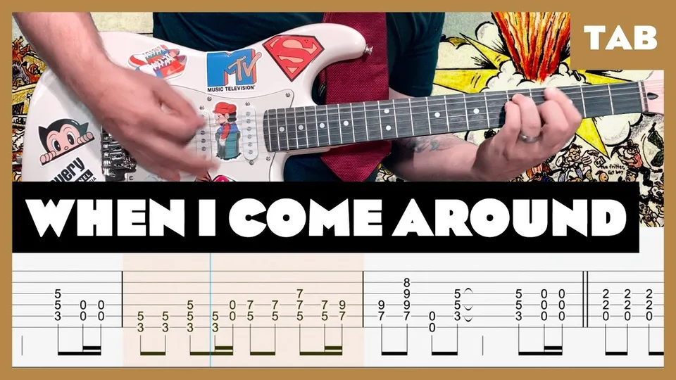 Green Day - When I Come Around guitar tab