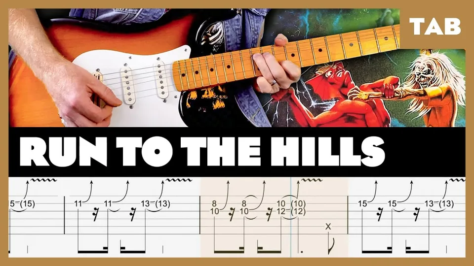 Iron Maiden - Run to the Hills guitar tab