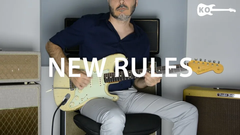 Dua Lipa - New Rules guitar cover