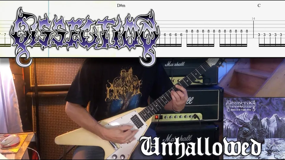 Dissection - Unhallowed guitar tab