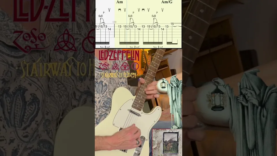 Led Zeppelin - Stairway To Heaven (Tele or Les Paul?) guitar tab