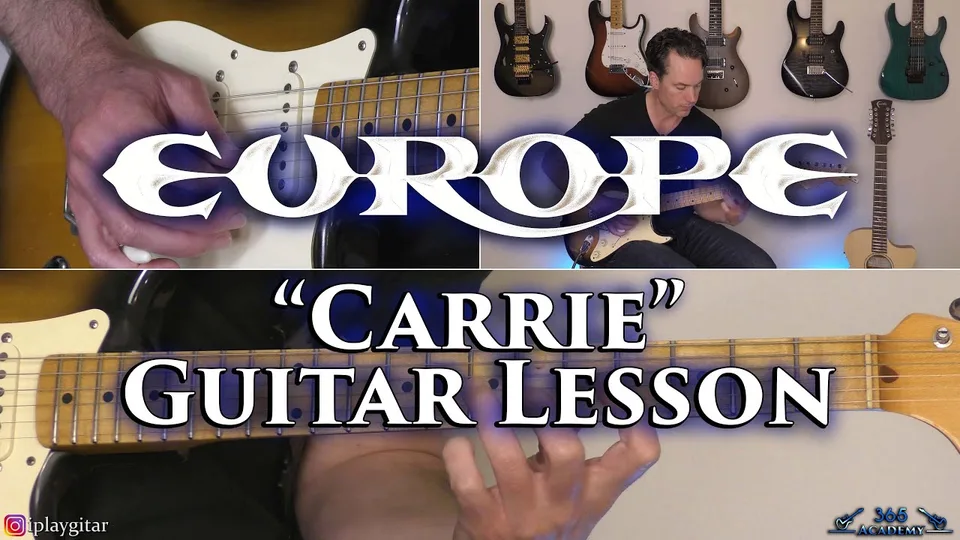 Europe - Carrie guitar lesson